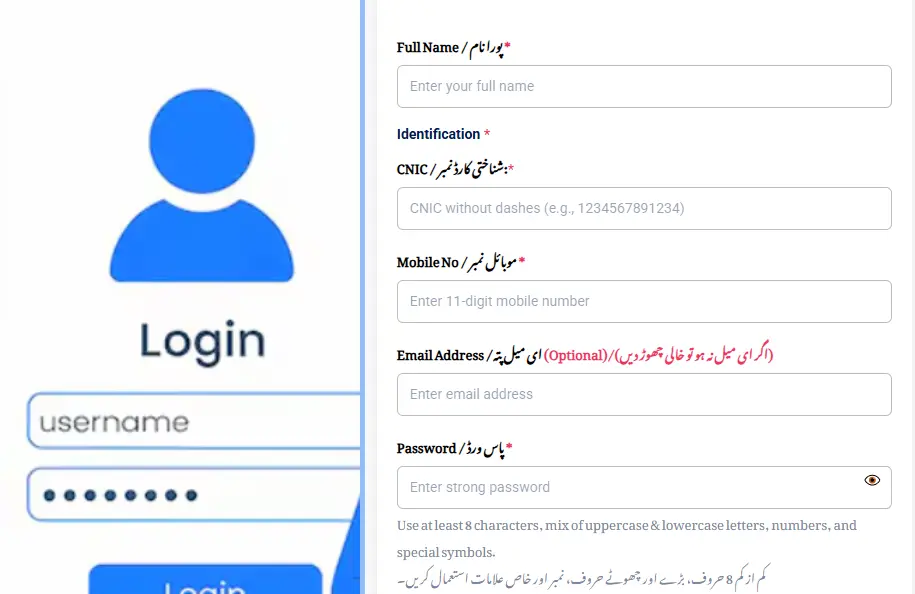 Pakistani applicant checking Apni Chhat Apna Ghar application status using CNIC on the Punjab government portal